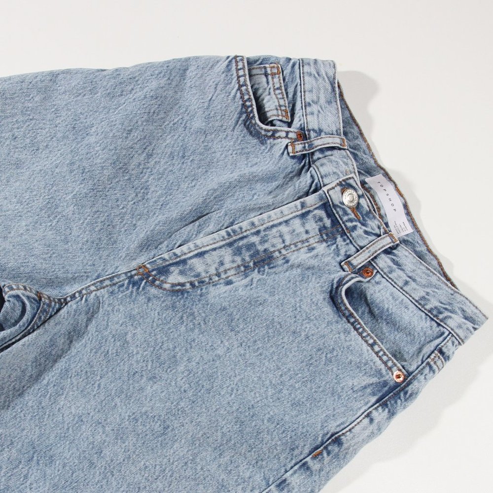 Topshop Ovoid Crop Moto Jeans - Picture 6 of 14